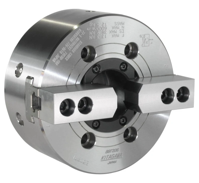 Большой двухкулачковый патрон со сквозным отверстием Kitagawa BBT 206